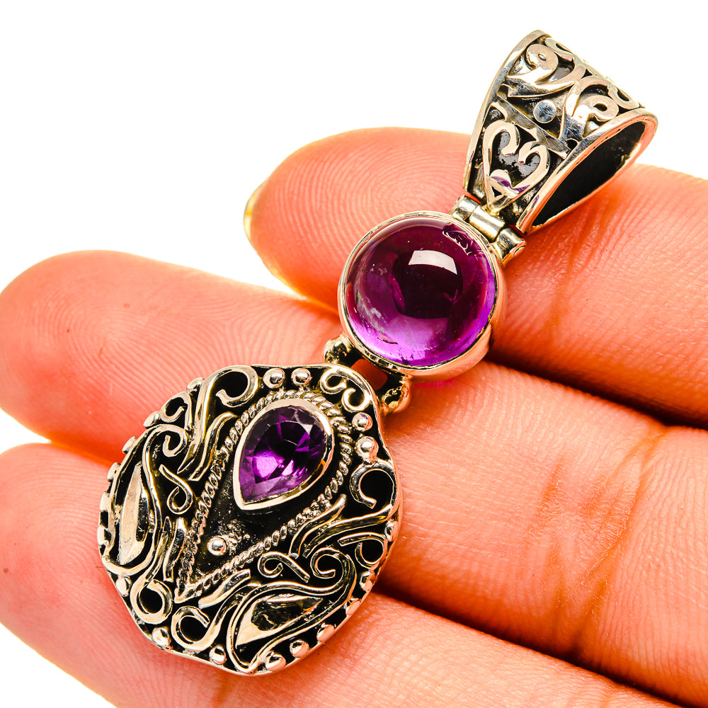 Amethyst Pendants handcrafted by Anasilvercos - PD9231