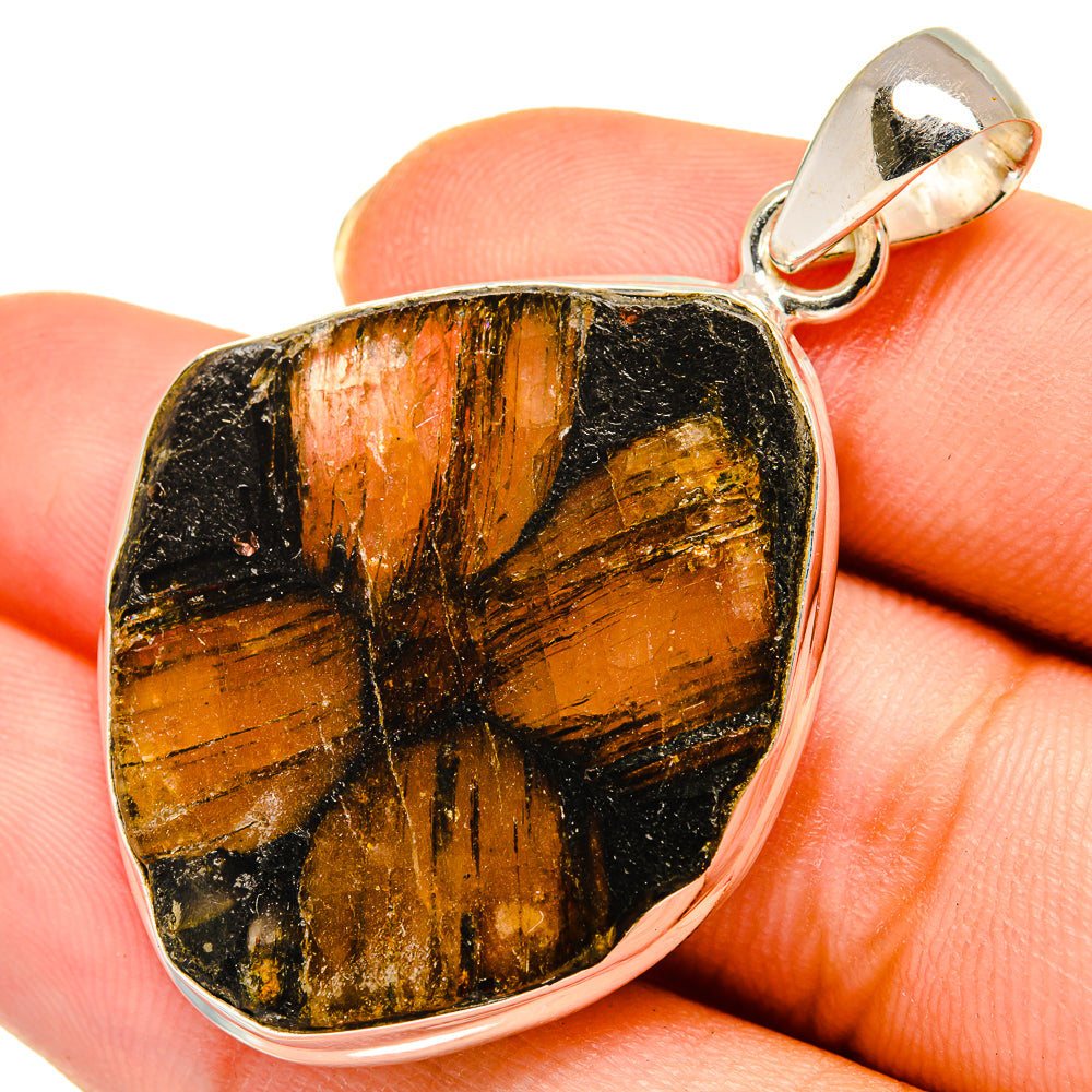 Chiastolite Pendants handcrafted by Anasilvercos - PD9247
