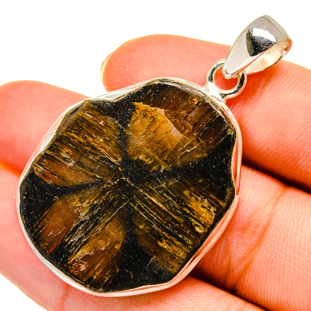 Chiastolite Pendants handcrafted by Anasilvercos - PD9256