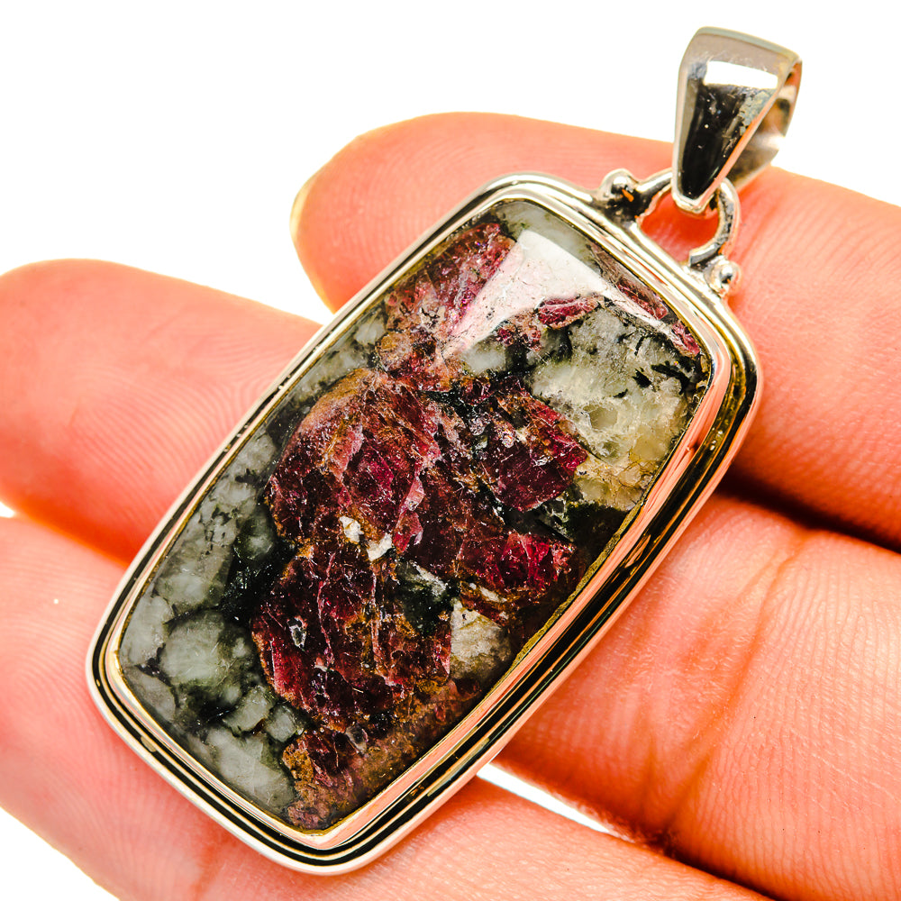Russian Eudialyte Pendants handcrafted by Anasilvercos - PD9265