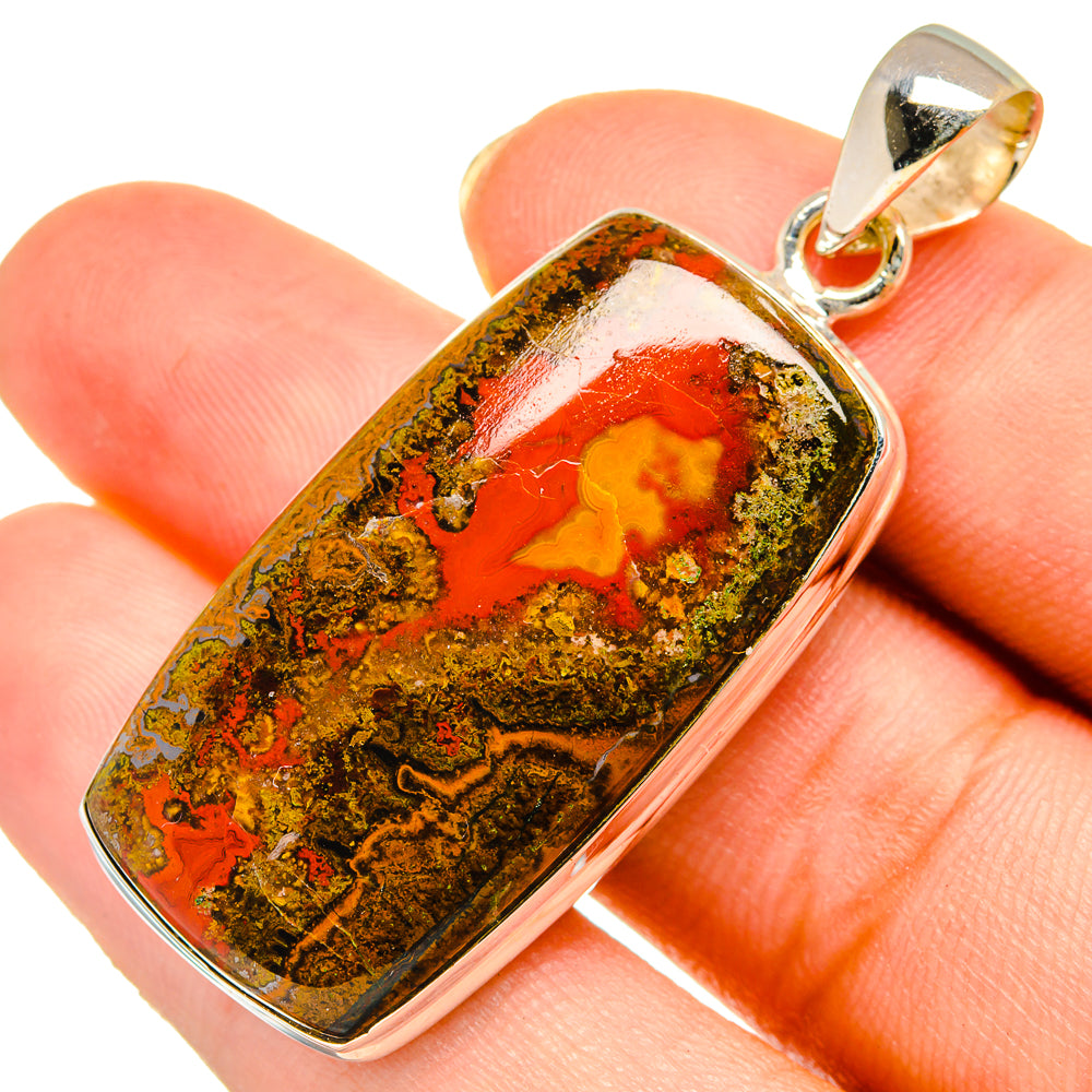 Moroccan Agate Pendants handcrafted by Anasilvercos - PD9283