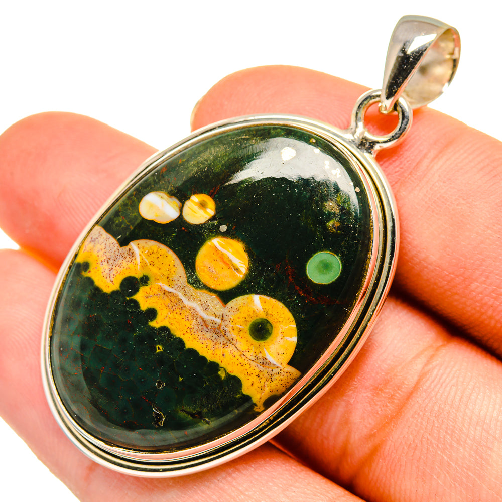 Ocean Jasper Pendants handcrafted by Anasilvercos - PD9287