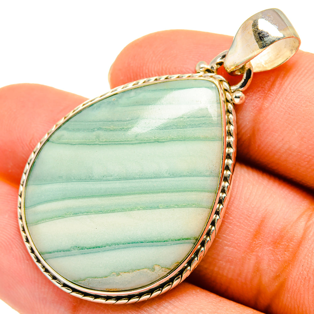 Green Jasper Pendants handcrafted by Anasilvercos - PD9321