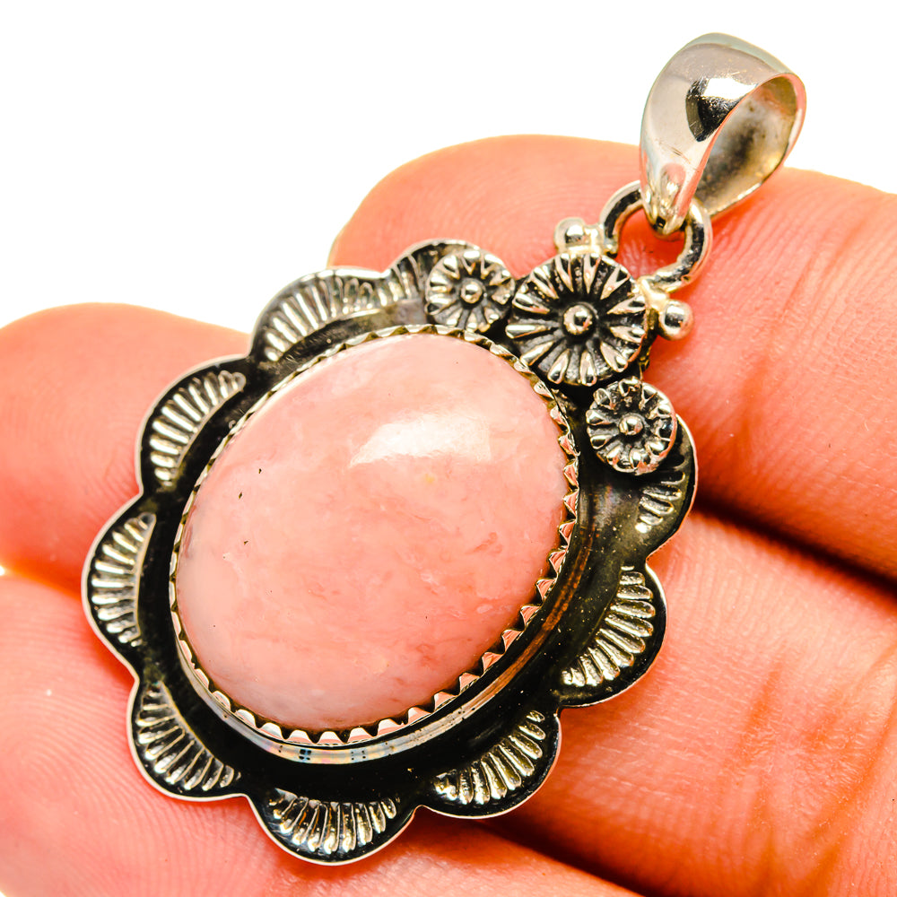 Pink Opal Pendants handcrafted by Anasilvercos - PD9326