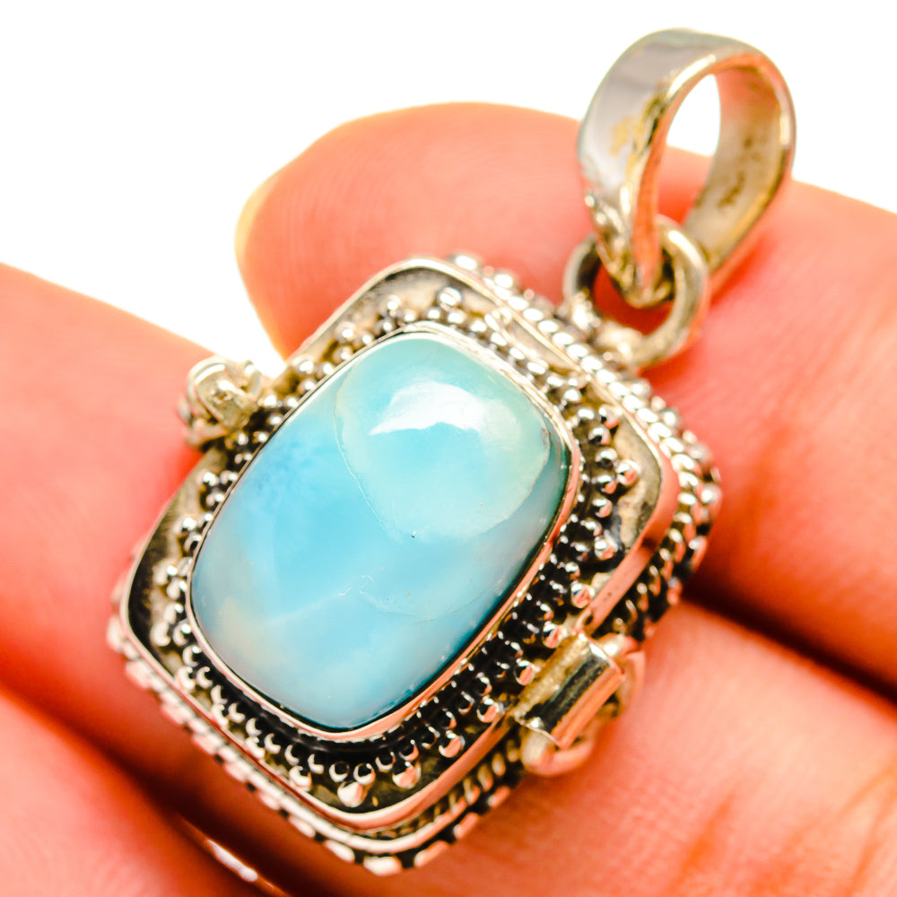 Larimar Pendants handcrafted by Anasilvercos - PD9435