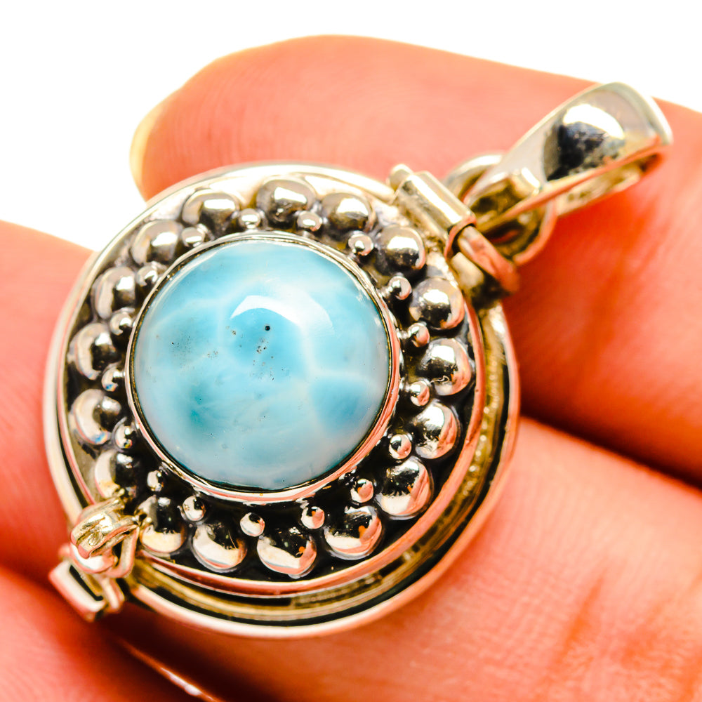 Larimar Pendants handcrafted by Anasilvercos - PD9436