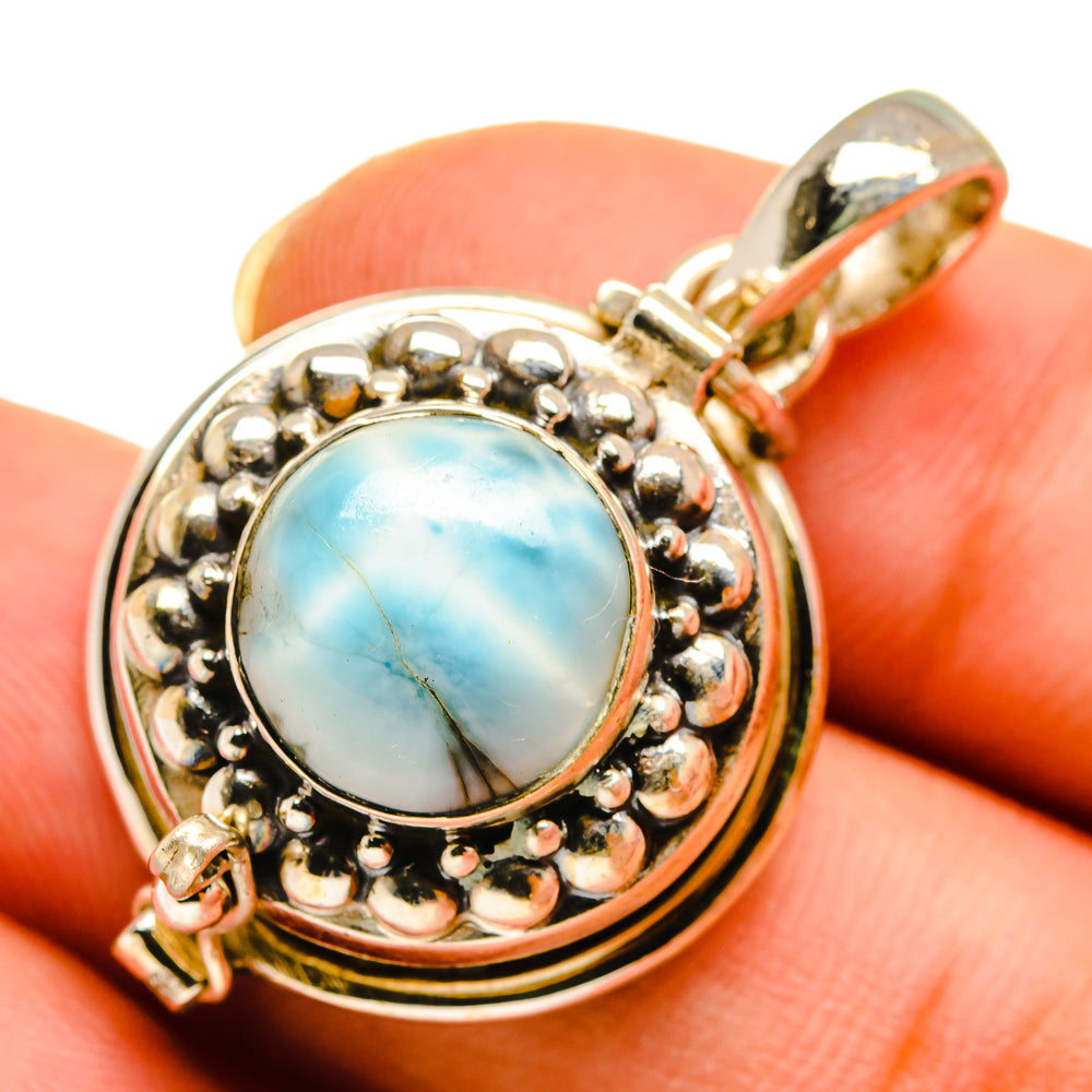Larimar Pendants handcrafted by Anasilvercos - PD9437