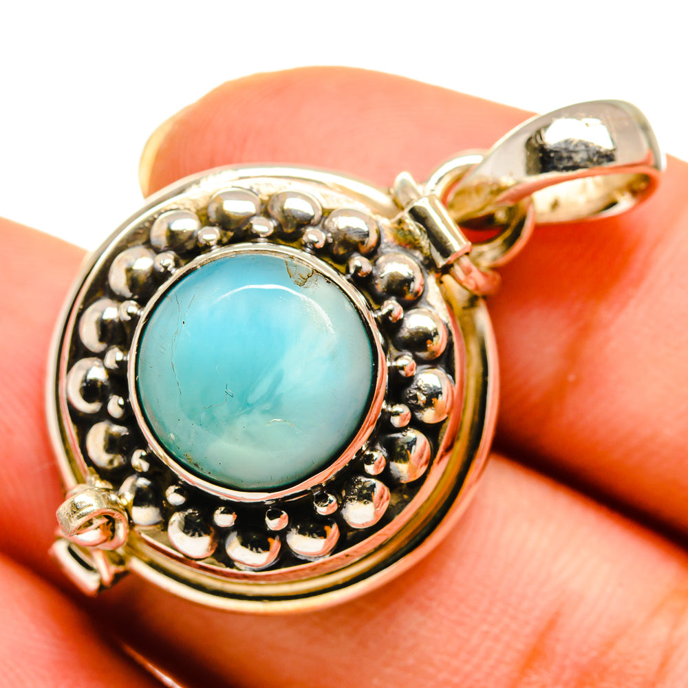 Larimar Pendants handcrafted by Anasilvercos - PD9439