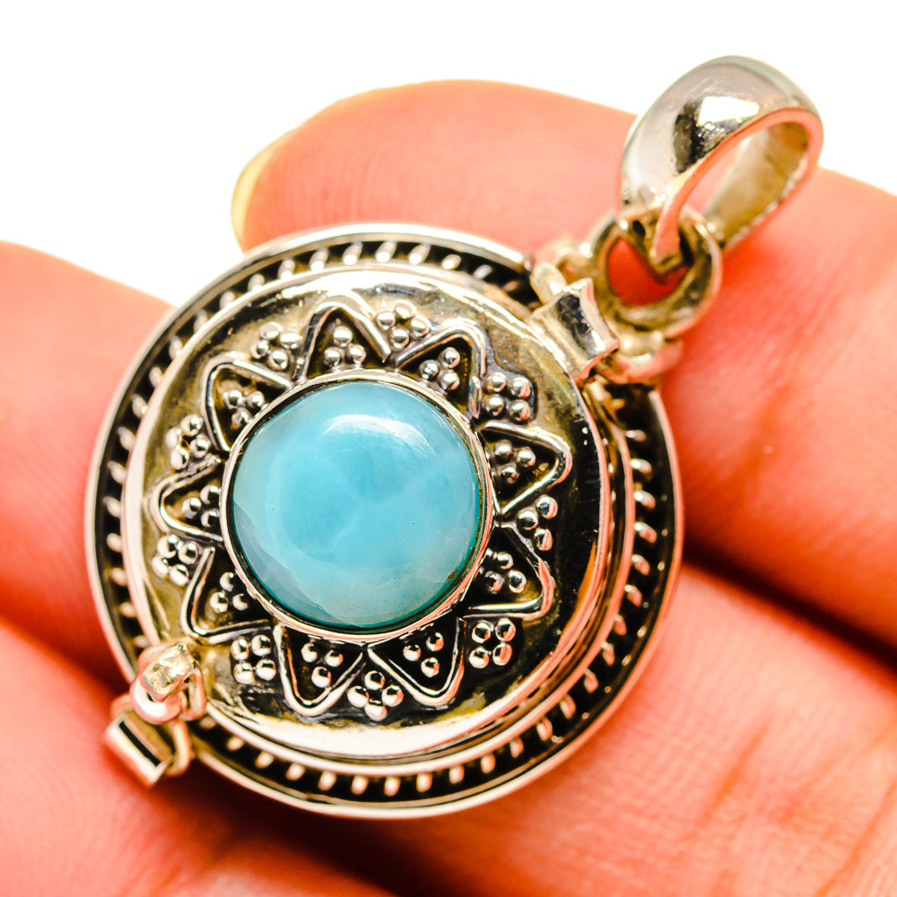 Larimar Pendants handcrafted by Anasilvercos - PD9440