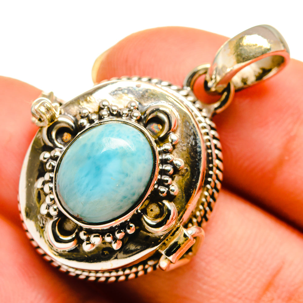 Larimar Pendants handcrafted by Anasilvercos - PD9441