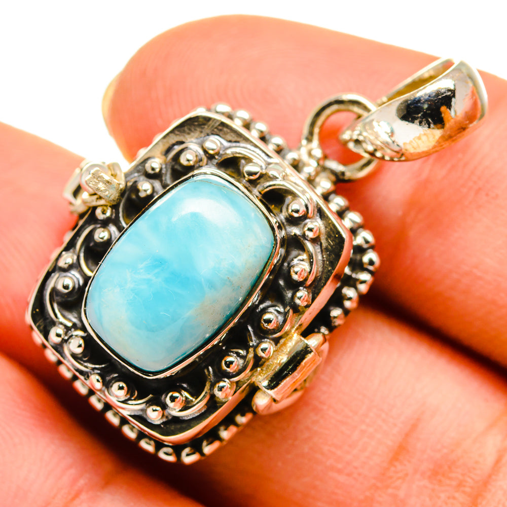 Larimar Pendants handcrafted by Anasilvercos - PD9444