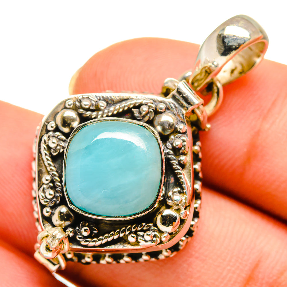 Larimar Pendants handcrafted by Anasilvercos - PD9445