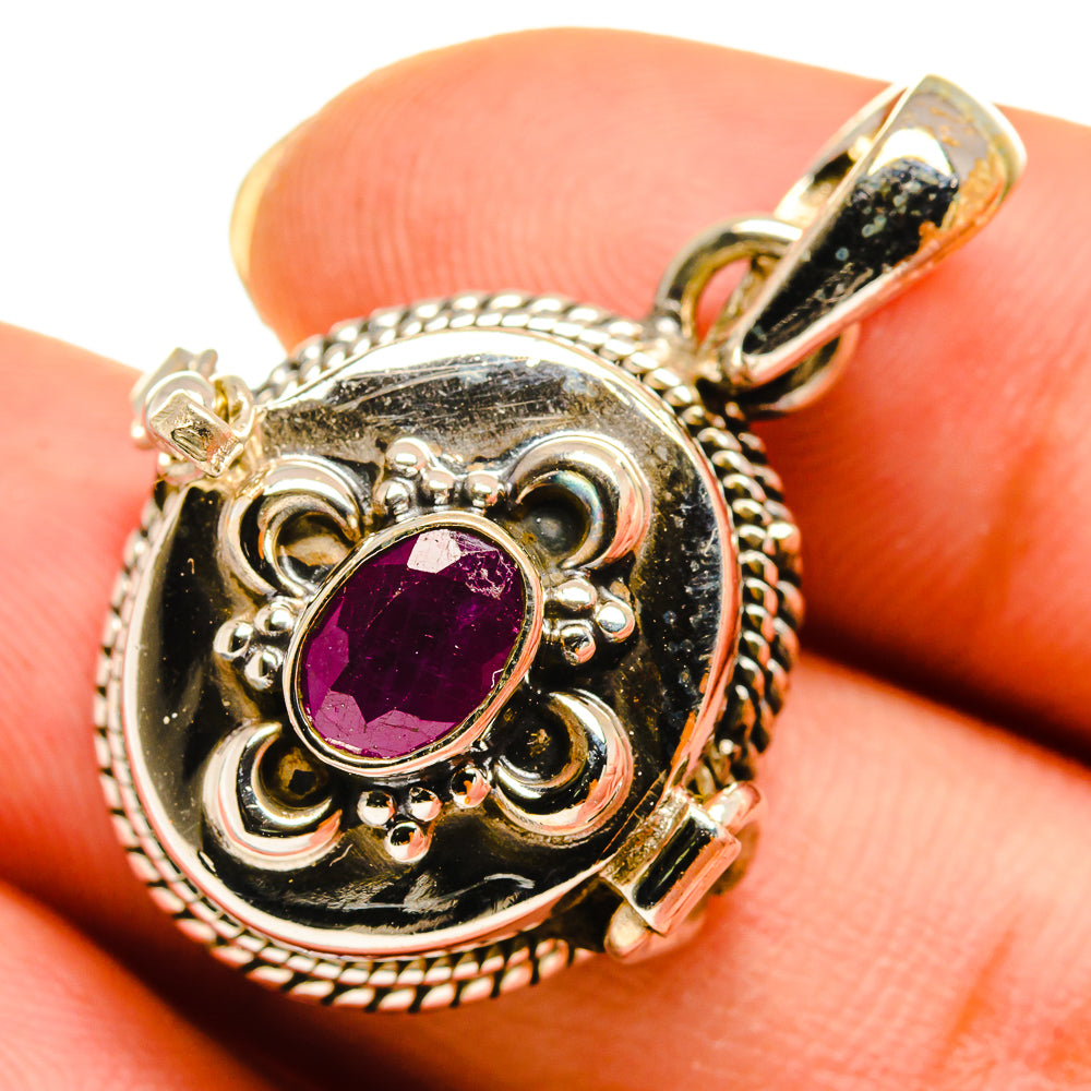 Ruby Pendants handcrafted by Anasilvercos - PD9467