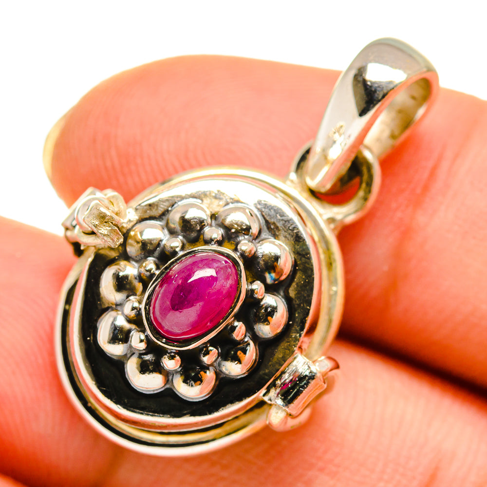 Ruby Pendants handcrafted by Anasilvercos - PD9468
