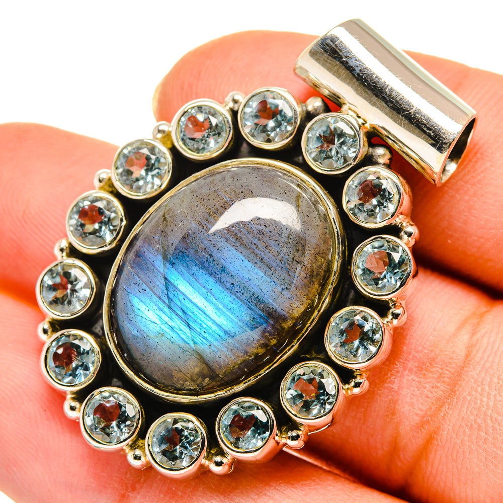Labradorite Pendants handcrafted by Anasilvercos - PD9483