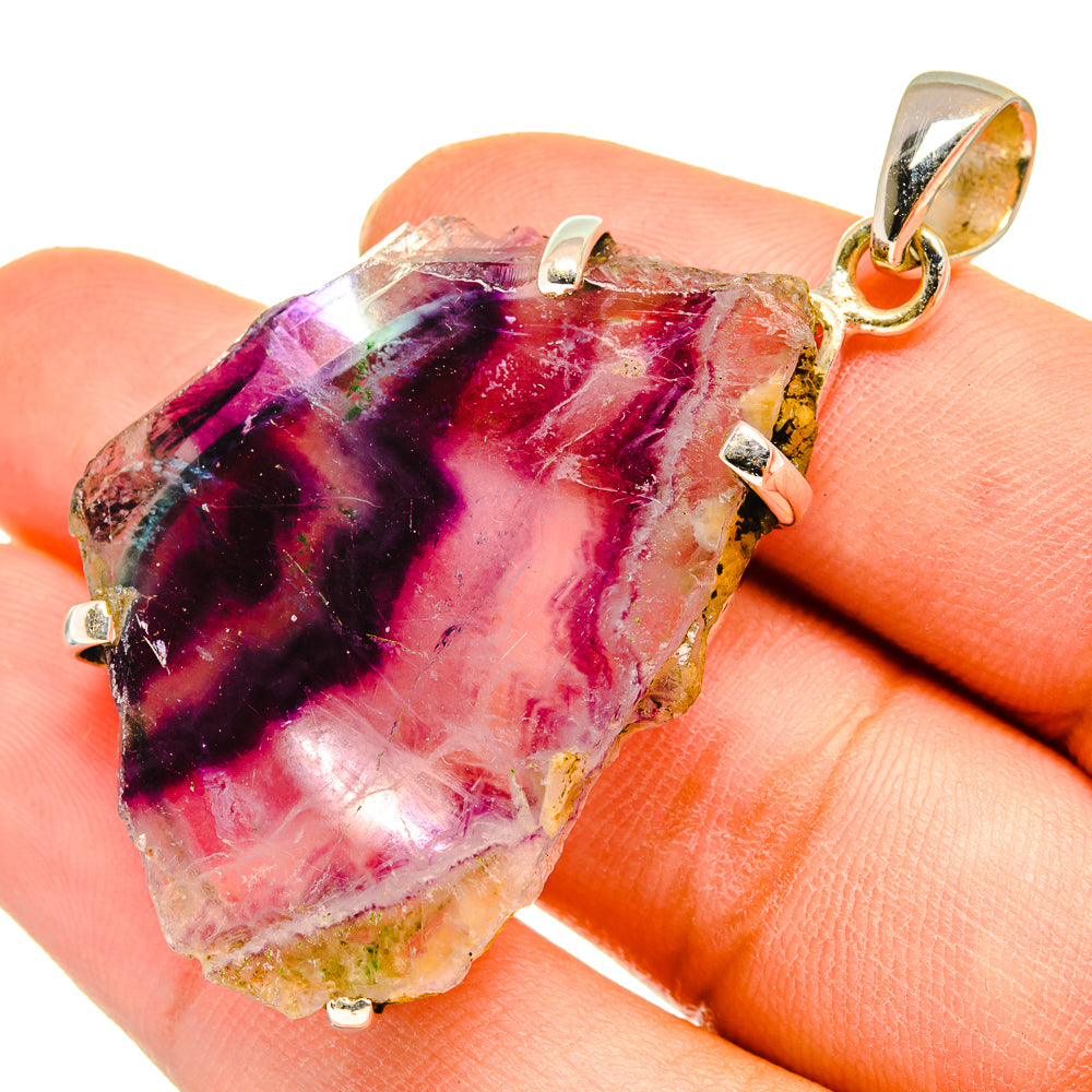 Fluorite Pendants handcrafted by Anasilvercos - PD9496