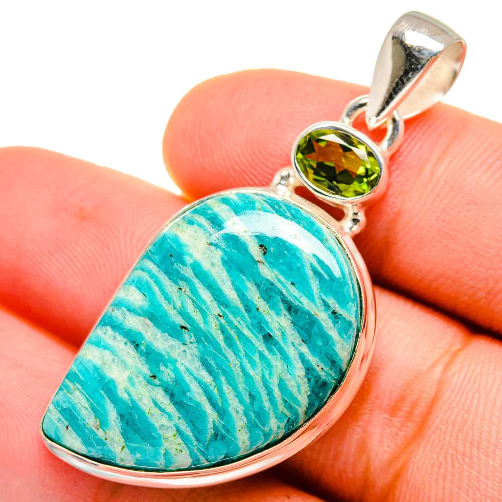 Amazonite Pendants handcrafted by Anasilvercos - PD9551
