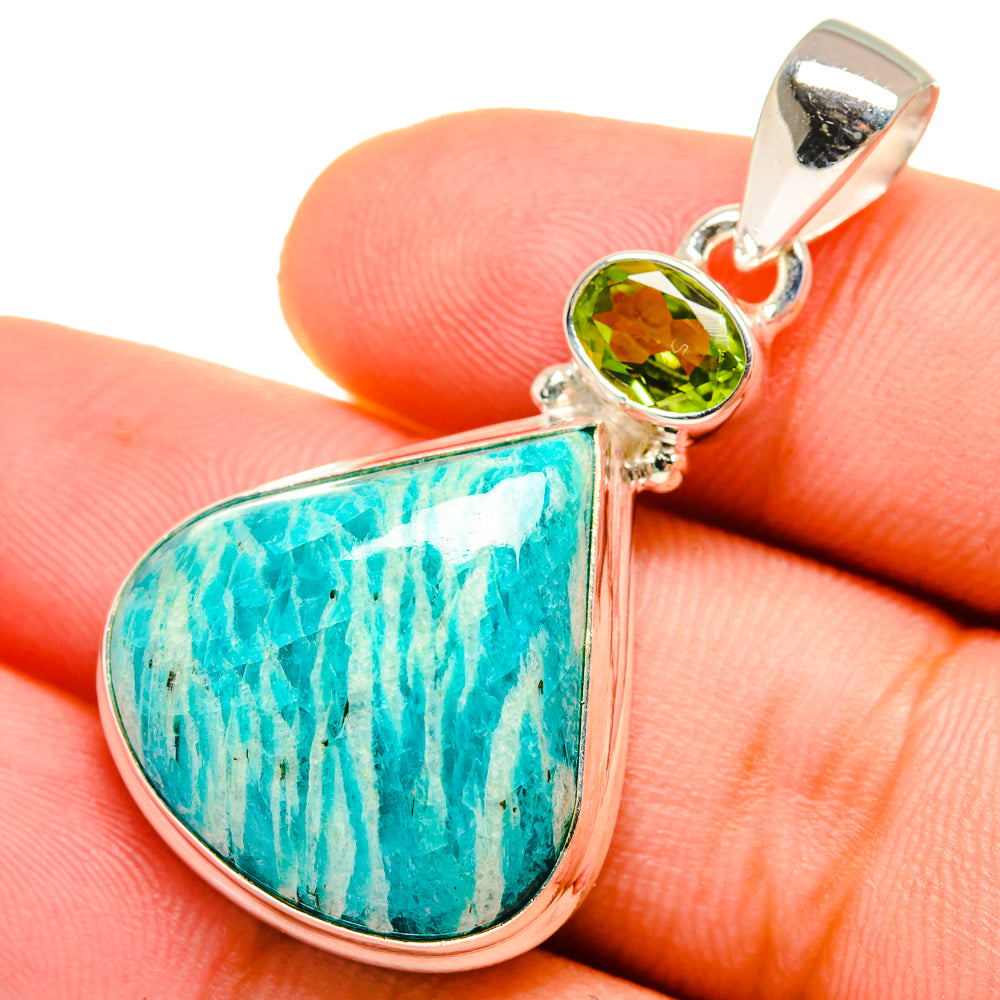 Amazonite Pendants handcrafted by Anasilvercos - PD9552