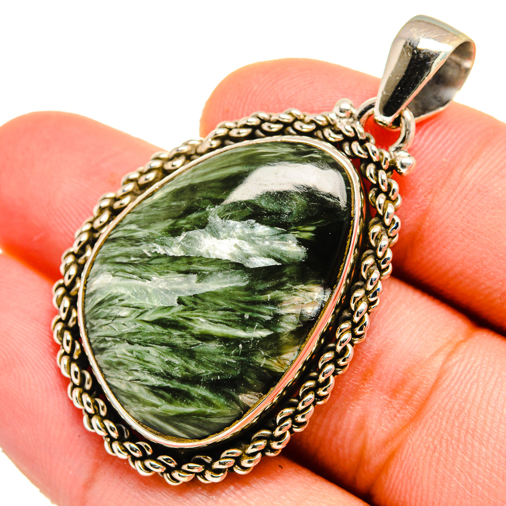 Seraphinite Pendants handcrafted by Anasilvercos - PD9558