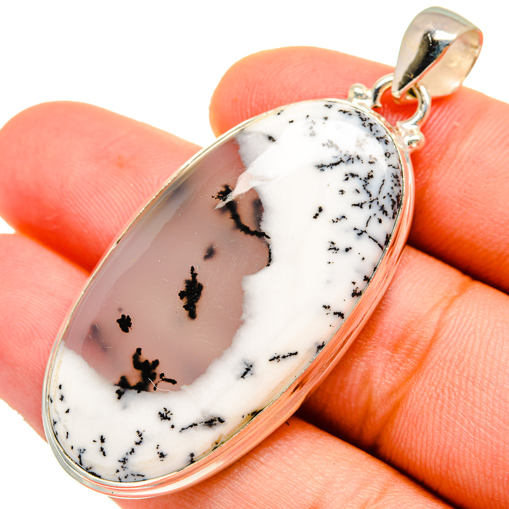 Dendritic Opal Pendants handcrafted by Anasilvercos - PD9560