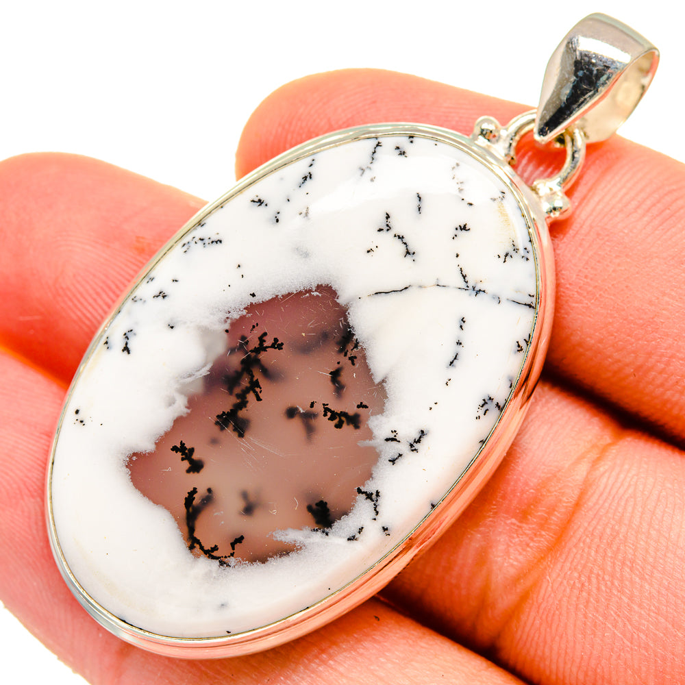 Dendritic Opal Pendants handcrafted by Anasilvercos - PD9561