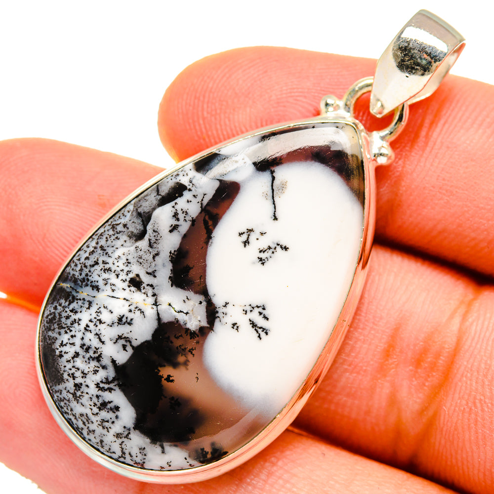 Dendritic Opal Pendants handcrafted by Anasilvercos - PD9564