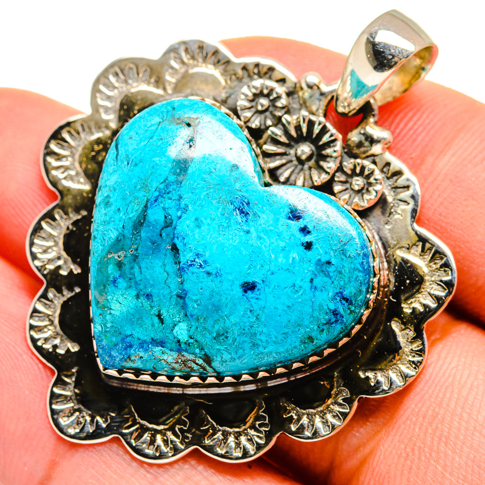 Chrysocolla Pendants handcrafted by Anasilvercos - PD9566