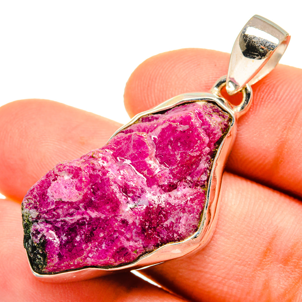 Ruby Zoisite Pendants handcrafted by Anasilvercos - PD9597
