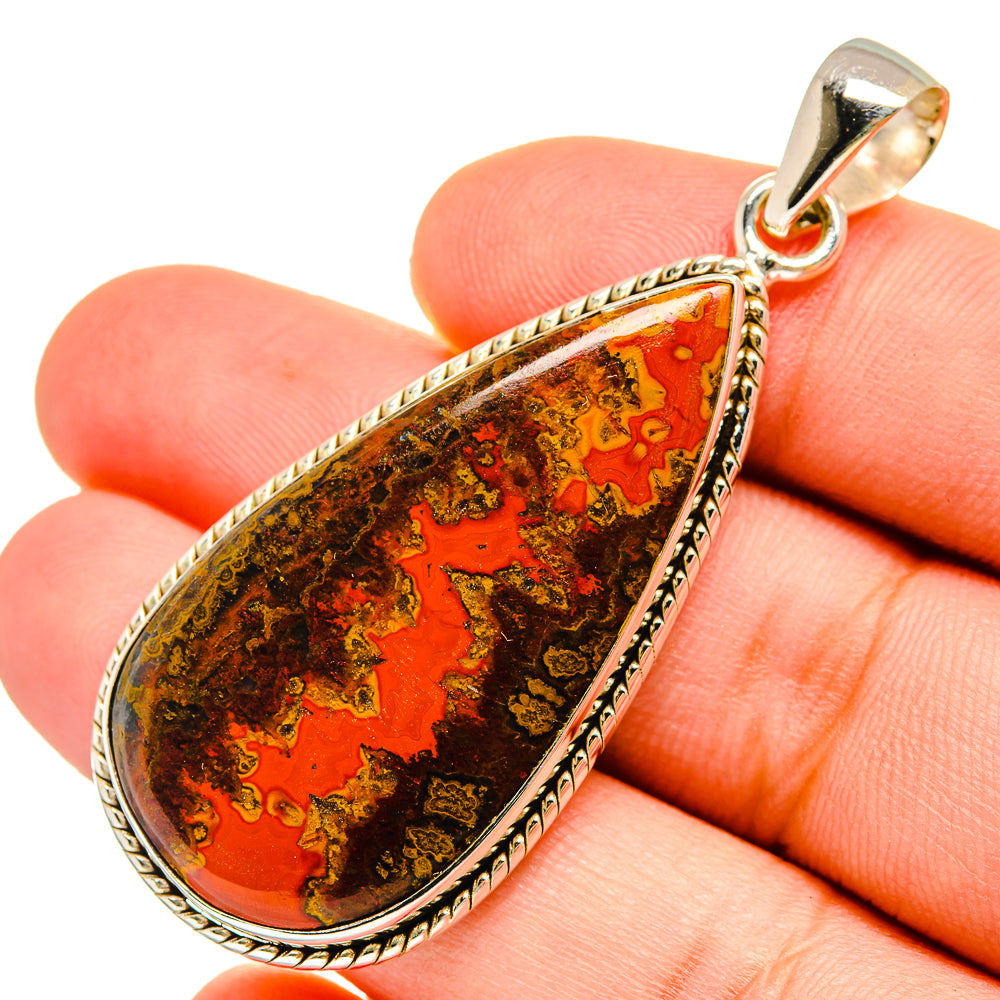 Moroccan Agate Pendants handcrafted by Anasilvercos - PD9607