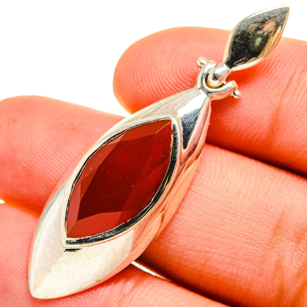 Red Onyx Pendants handcrafted by Anasilvercos - PD9614