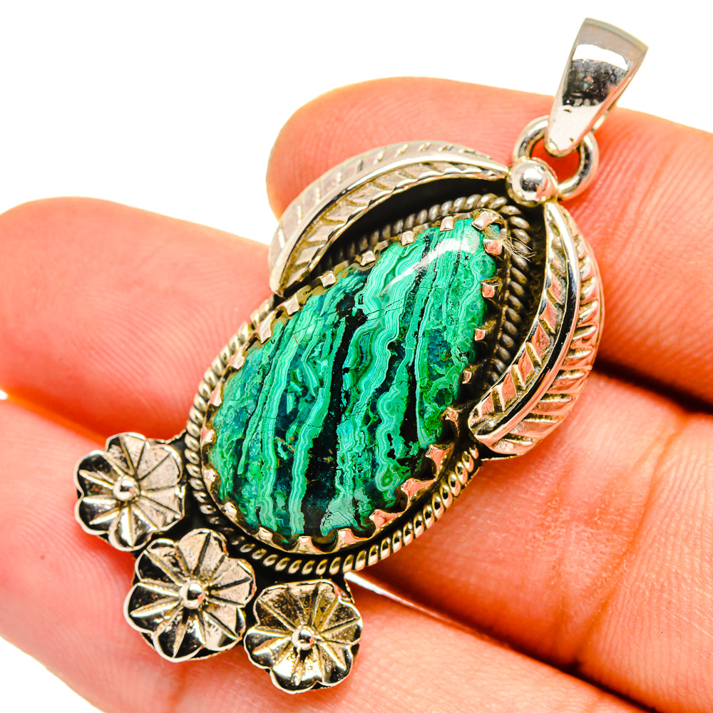 Chrysocolla Pendants handcrafted by Anasilvercos - PD9634