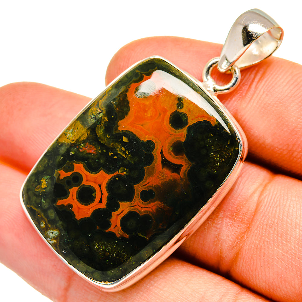 Ocean Jasper Pendants handcrafted by Anasilvercos - PD9638
