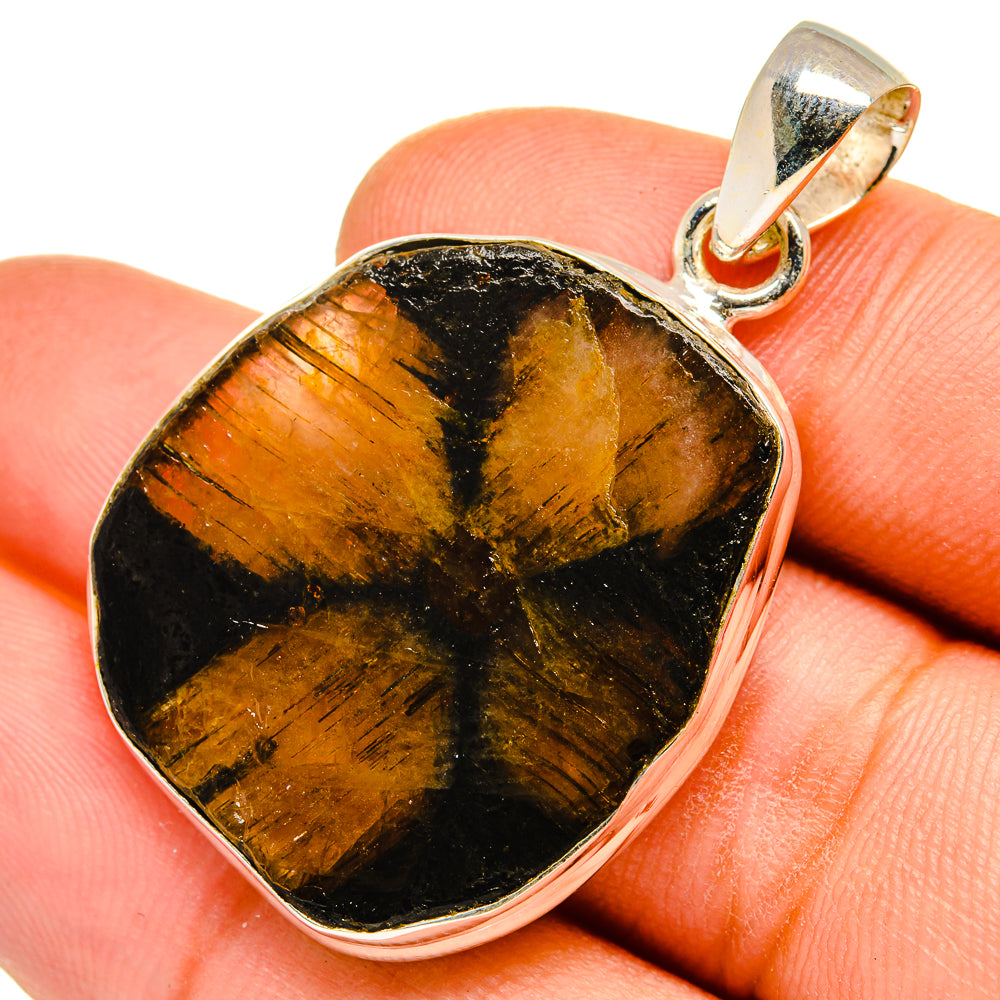 Chiastolite Pendants handcrafted by Anasilvercos - PD9640