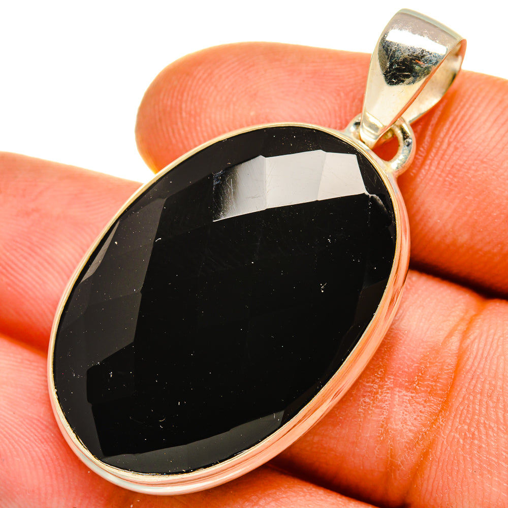 Black Onyx Pendants handcrafted by Anasilvercos - PD9643