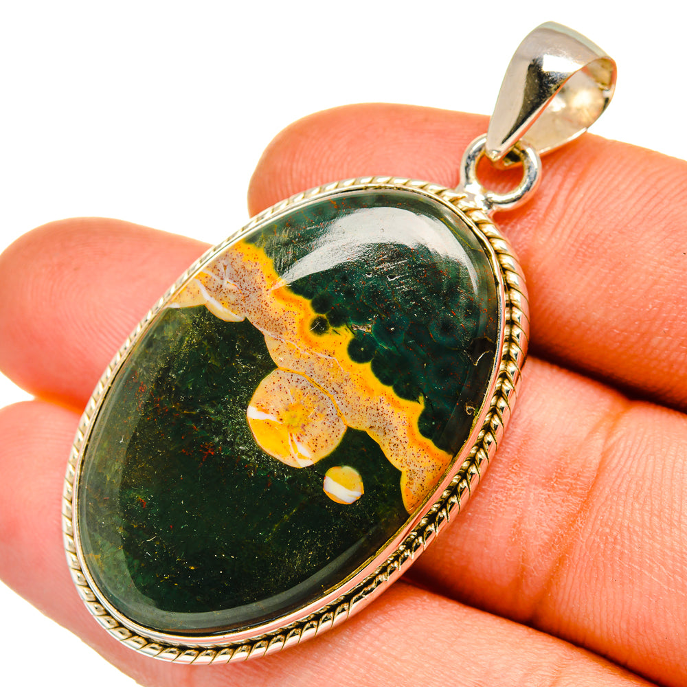 Ocean Jasper Pendants handcrafted by Anasilvercos - PD9687