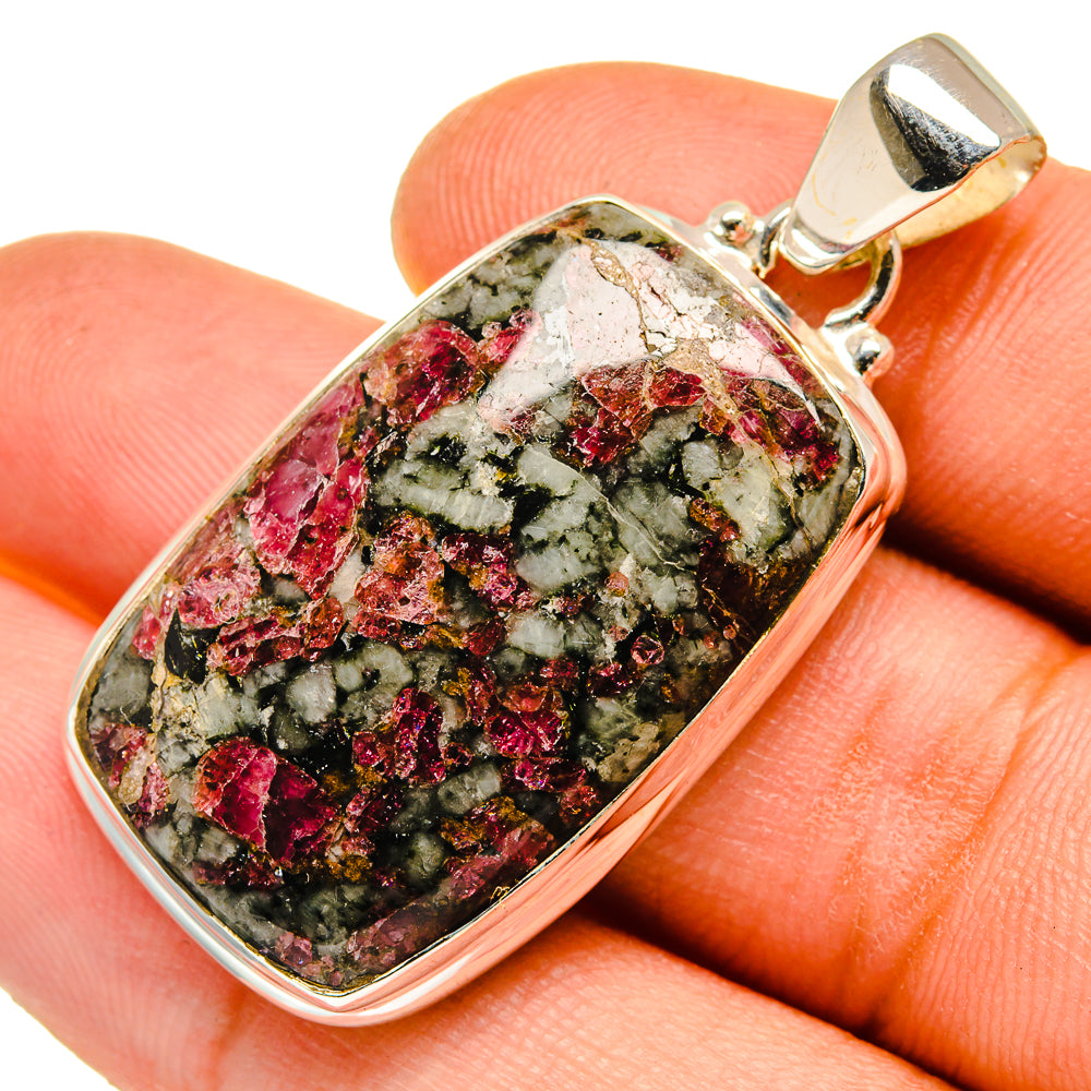 Russian Eudialyte Pendants handcrafted by Anasilvercos - PD9689