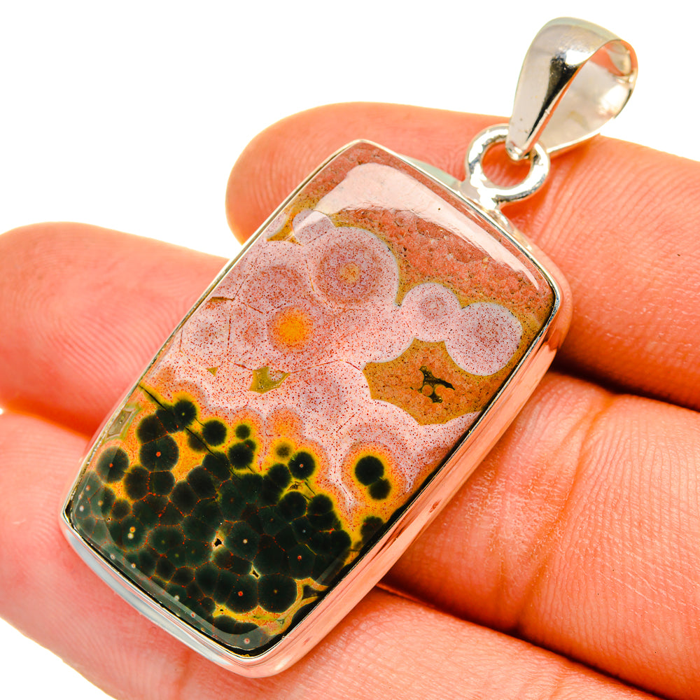 Ocean Jasper Pendants handcrafted by Anasilvercos - PD9691
