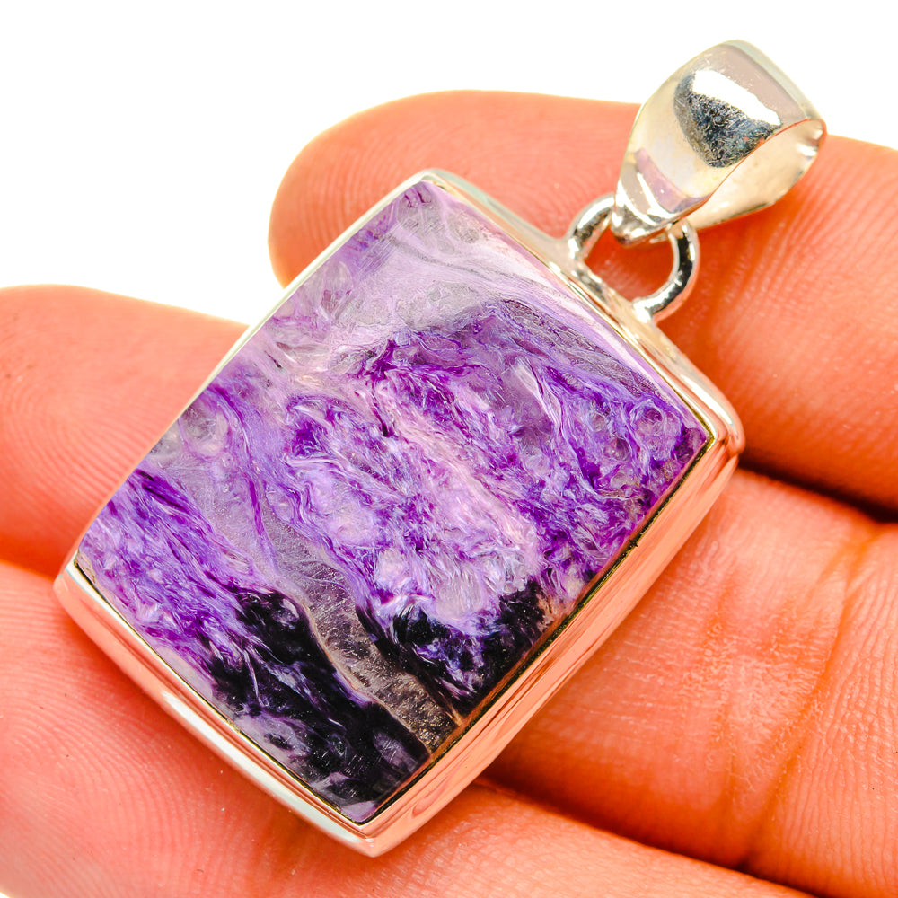 Charoite Pendants handcrafted by Anasilvercos - PD9694