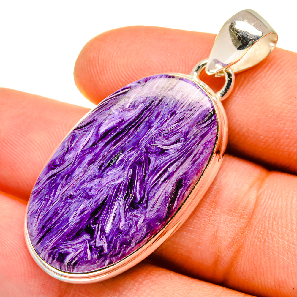 Charoite Pendants handcrafted by Anasilvercos - PD9695
