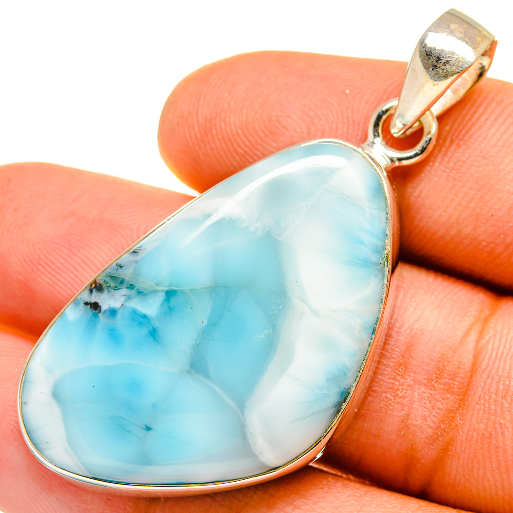 Larimar Pendants handcrafted by Anasilvercos - PD9713