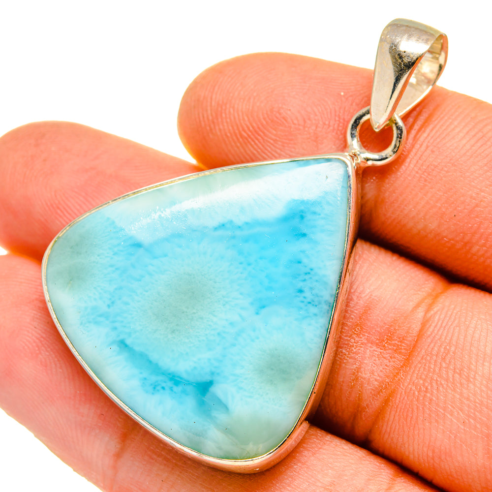 Larimar Pendants handcrafted by Anasilvercos - PD9715