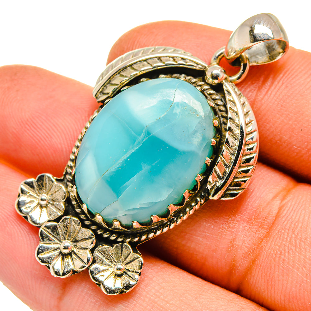 Larimar Pendants handcrafted by Anasilvercos - PD9716