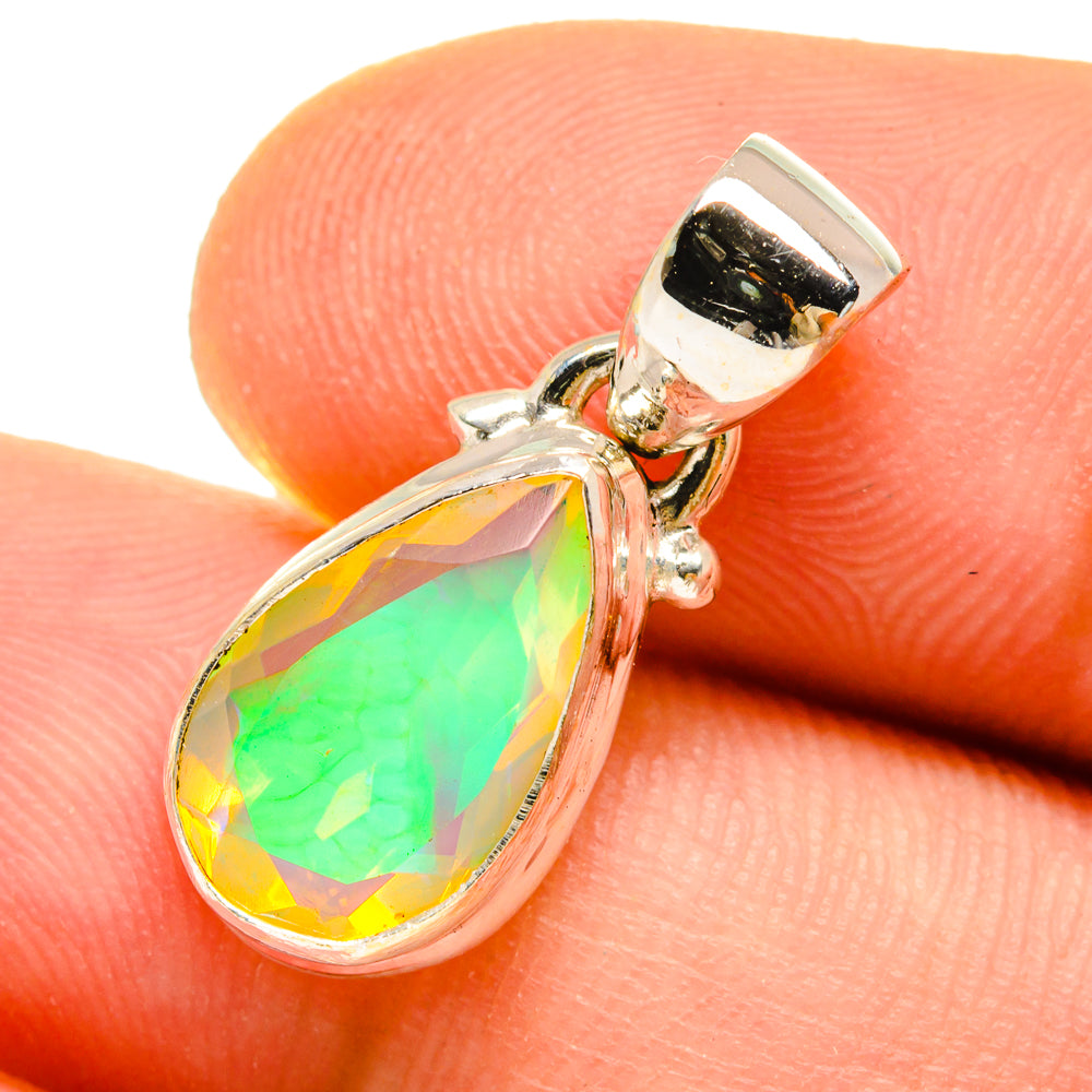 Ethiopian Opal Pendants handcrafted by Anasilvercos - PD9732