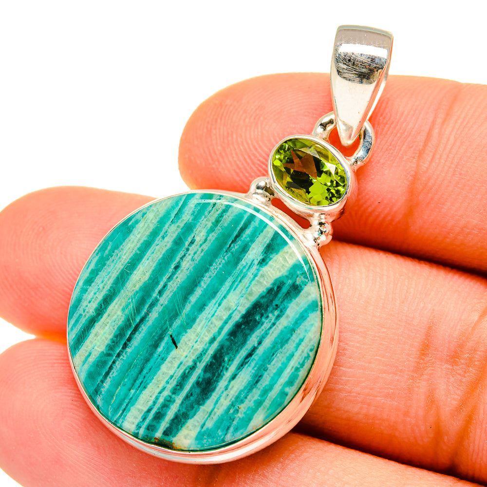 Amazonite Pendants handcrafted by Anasilvercos - PD9733
