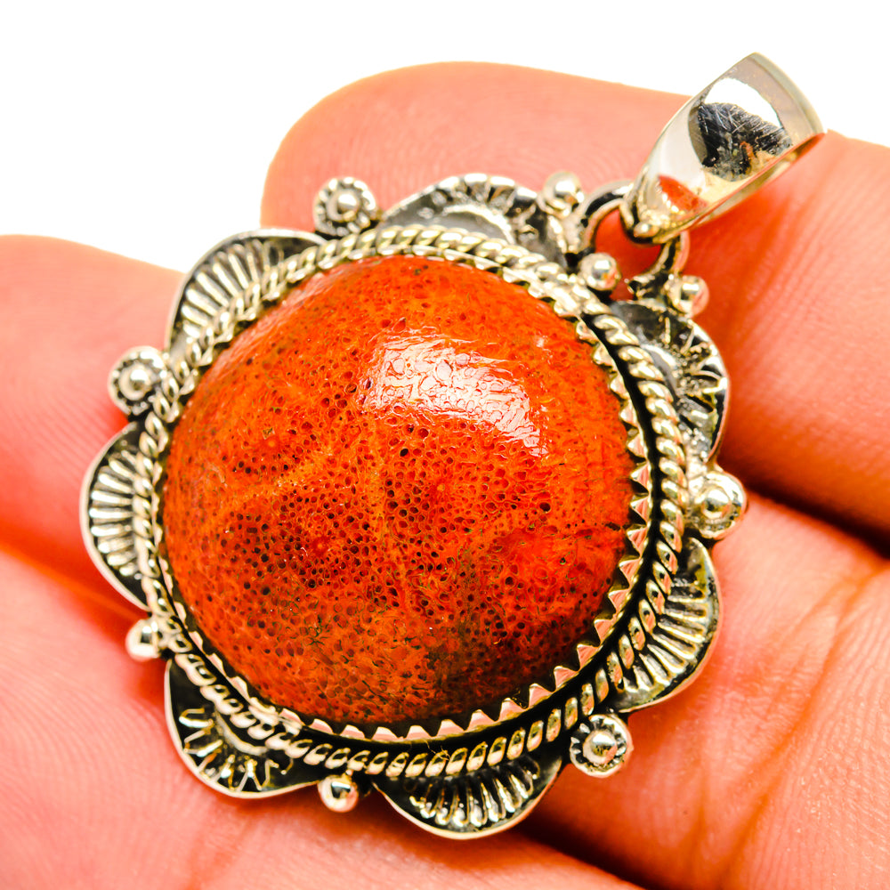 Sponge Coral Pendants handcrafted by Anasilvercos - PD9736