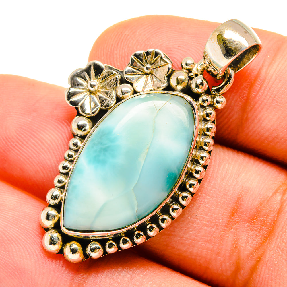 Larimar Pendants handcrafted by Anasilvercos - PD9742
