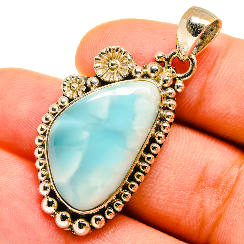 Larimar Pendants handcrafted by Anasilvercos - PD9743