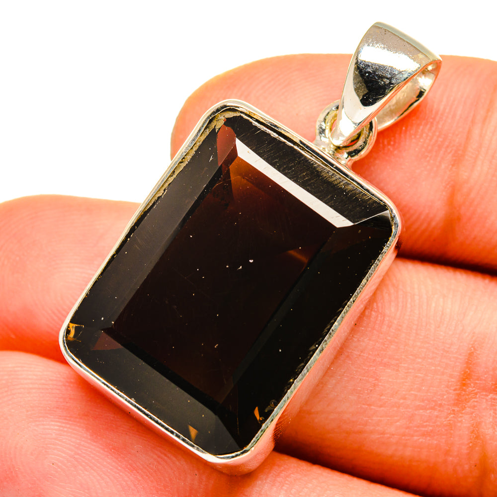 Smoky Quartz Pendants handcrafted by Anasilvercos - PD9747
