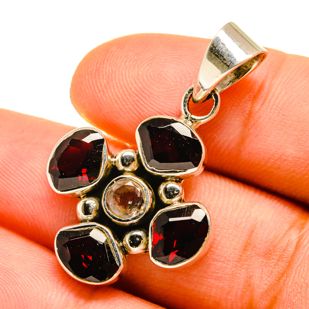 Garnet Pendants handcrafted by Anasilvercos - PD9756
