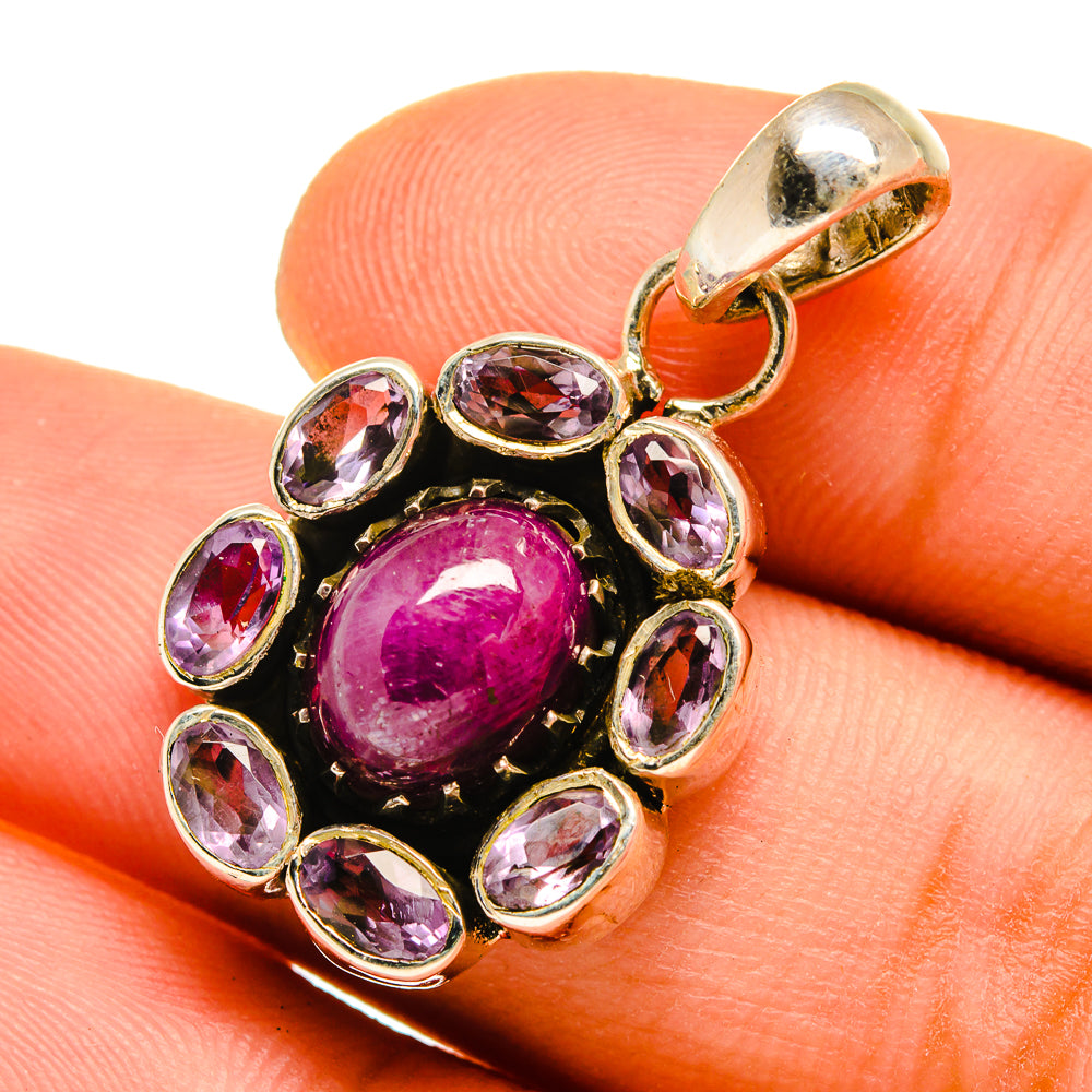 Pink Tourmaline Pendants handcrafted by Anasilvercos - PD9757